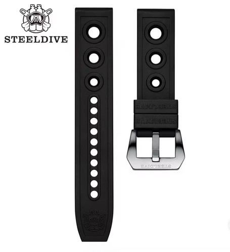 Steeldive watches 22mm - 22mm, black