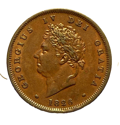 1826 penny george very - george, nice