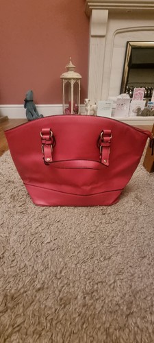 Large hot pink handbag - handbag., good