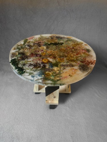 Epoxy resin table - , (handmade)