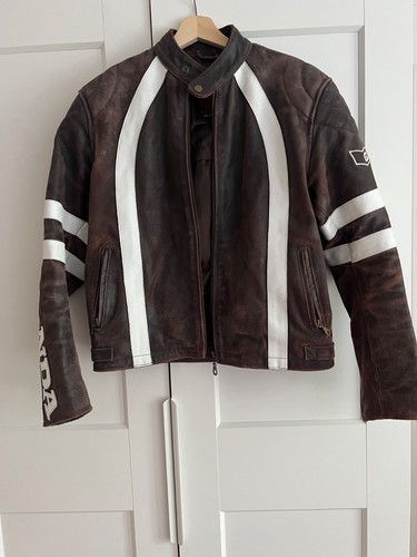 Honda brown leather motorcycle
