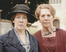 Phyllis Logan And Penelope Wilton Hand Signed 10x8 Downton Abbey Photo