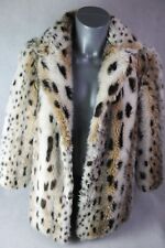 Animal print Faux fur brown cream Size 40" coat