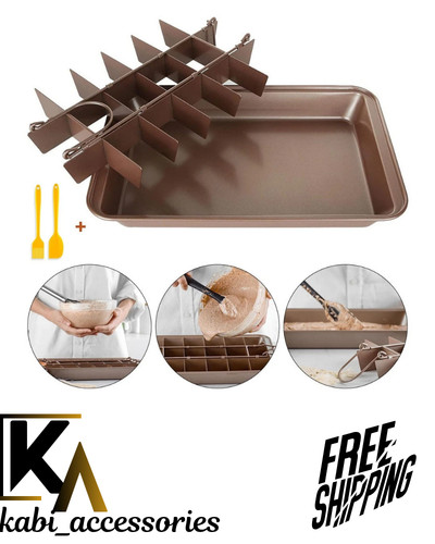 1pc non stick brownie baking - 1pc, non-stick