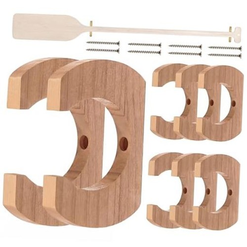 Wooden kayak paddle holder - kayak,