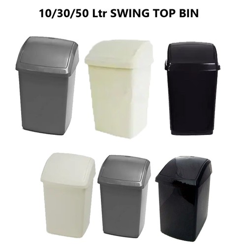 Plastic swing top lid rubbish - plastic,