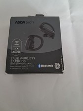Asda Tech Sport True Wireless Sport hooked Earbuds Charging Case black (500-131)