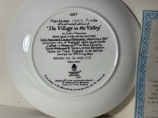 Wedgwood Collector Plate The Village in the Valley 1987 Colin Newman COA Box