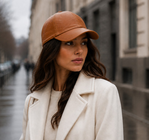 Vintage leather baseball cap - vintage,