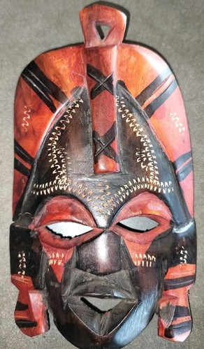 Vintage small maasai mask - vintage, hand