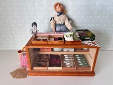1:12 scale dolls house shop counter bags gloves shoes haberdashery miniature