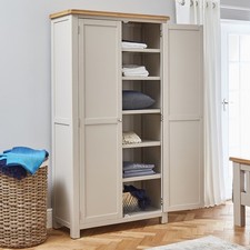 Cotswold Grey Double Shaker Pantry/Linen Cupboard- SLIGHT SECONDS- CG55-F396