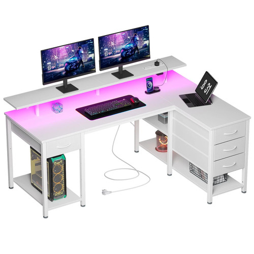 140cm shaped computer - l, desk