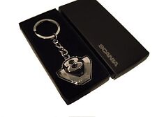 Genuine Scania Truck V8 Logo Chunky Enamel Metal Key ring Keyring BNIB New GIFT