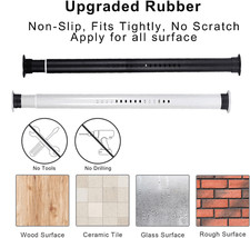 50-410cm Shower Curtain Rail