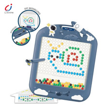Kids Magnetic Dots Beads Drawing Board Creative Preschool Toy 7 Design 1 Pen