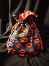Lipstick Lips Kisses Drawstring Bag Fancy Dress Valentines Rocky Horror