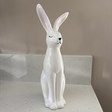 White Rabbit Ornament Glossy