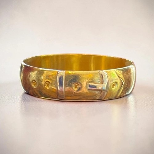 22ct gold 1970s buckle - gold, wedding