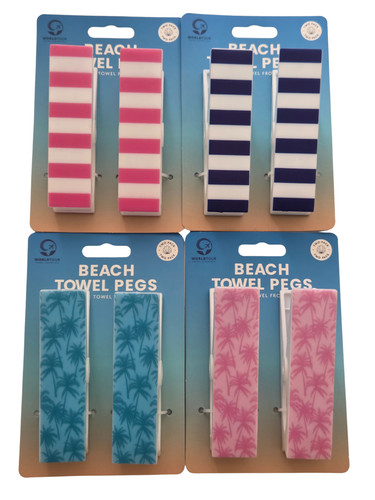 Beach towel pegs - 2,