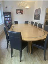 Burl Oak Veneer top Conference
