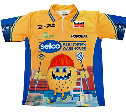 Rare selco darts shirt pdc - selco, –