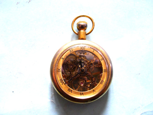 Ladies gold plated skeleton - ladies,