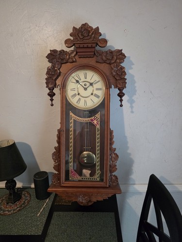 Vintage pendulum wall clock - pendulum,