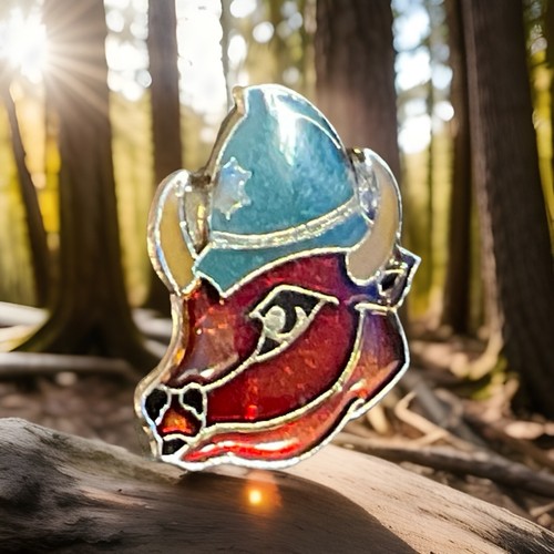 Small colourful enamel - enamel, badge