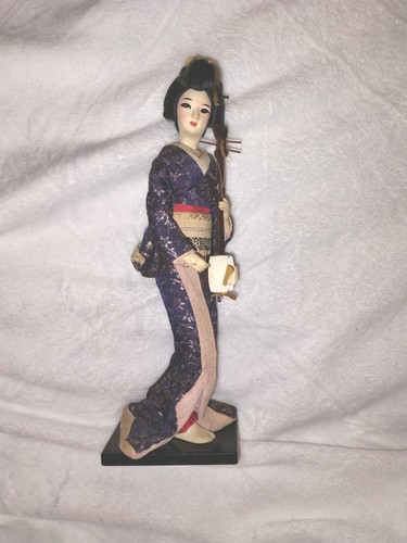 Japanese geisha vintage fabric - japanese,