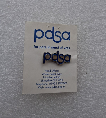 Pdsa charity pin badge - pdsa,