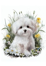 MALTESE CHARMING PUPPY AND