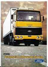 Ford Transcontinental 1978-1979 UK Market Sales Brochure Truck & Tractor