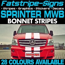 to fit MERCEDES SPRINTER MWB STRIPES GRAPHICS STICKERS RACE CAMPER VAN MOTORHOME