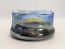 Isle of Wight Studio Glass  AURENE Elephant Foot Bowl Michael Harris Flame Mark