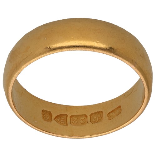 22ct gold ring - 22ct, 5.96g