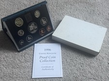 1996 Coins Of GB Proof Set. 9 Coins & Royal Mint Medal. Blue Case. V Clean (2)