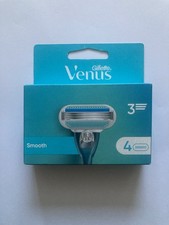 Gillette Venus Smooth 3 Razor Blades, 4 Cartridges
