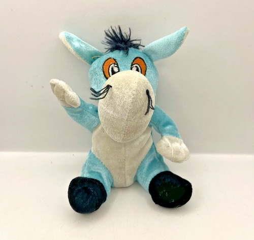 Big softy blue donkey plush - big,