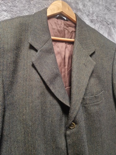 Vintage brown herringbone - vintage,