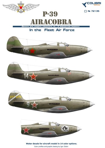 Decal bell 39 airacobra - 1:72,