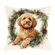 Super Soft Double Sided Westie Cushion Cover X 2 (45cm x 45CM)🎅🎁🎄