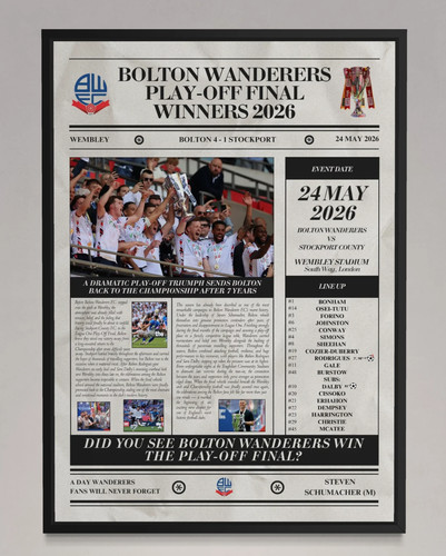 Bolton wanderers play - play, off