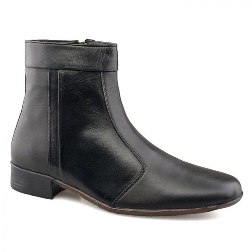 Mens soft leather ankle zip - ankle, up