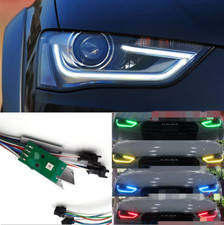 For 2013-2015 Audi A4 S4 RGB Multicolor DRL LED Boards Headlight APP Remote BT