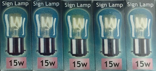 Crompton 15w b22 pygmy - 5x,