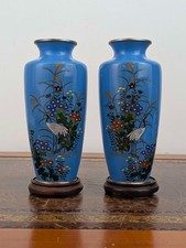 Japanese cloisonné pair vases