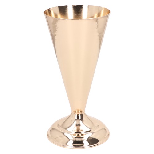 Golden iron vase vintage - iron,