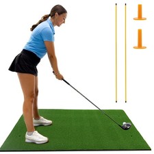 150x115cm Golf Hitting Mat Artificial Turf Mat 20mm Outdoor Practice Grass Mat B