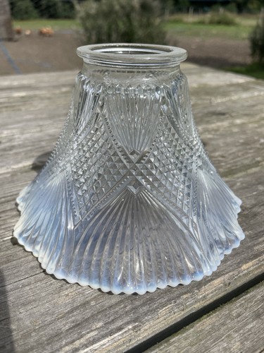 Vintage glass lamp shade - lamp,